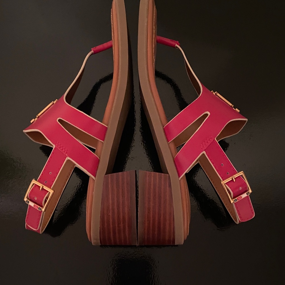 Tommy Hilfiger Sandals Size 8 Red - Picture 8 of 15